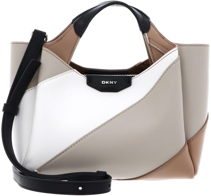 DKNY handtas schoudertas Willa Mini Satchel Capucn Combo beige