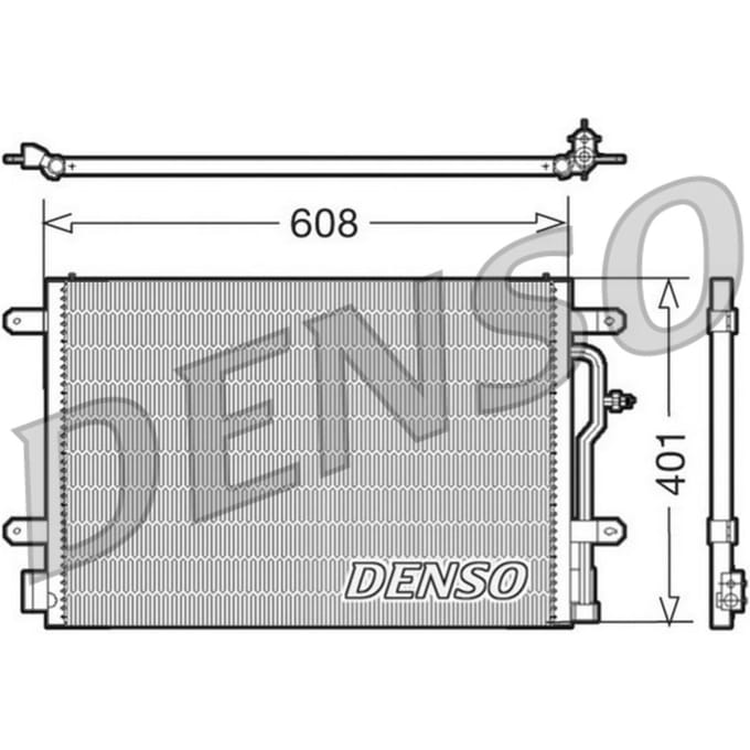 Condensator, airconditioning DENSO DCN02012