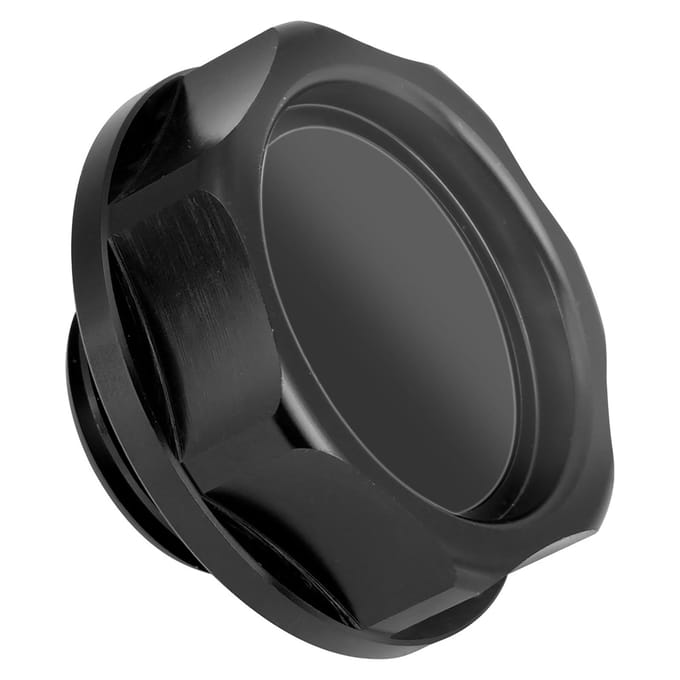 Aluminiumlegering Olievuldop Motor Brandstoftankdop voor Auto (Zwart) zwart