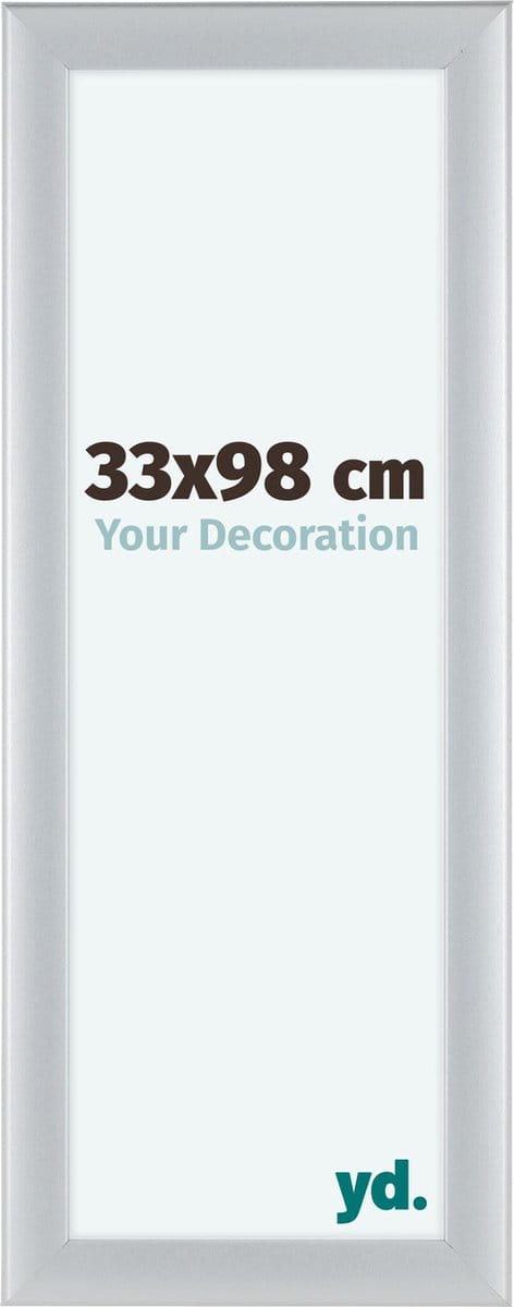 Your Decoration - Fotolijst 33x98 cm - MDF - Zilver Mat - Como