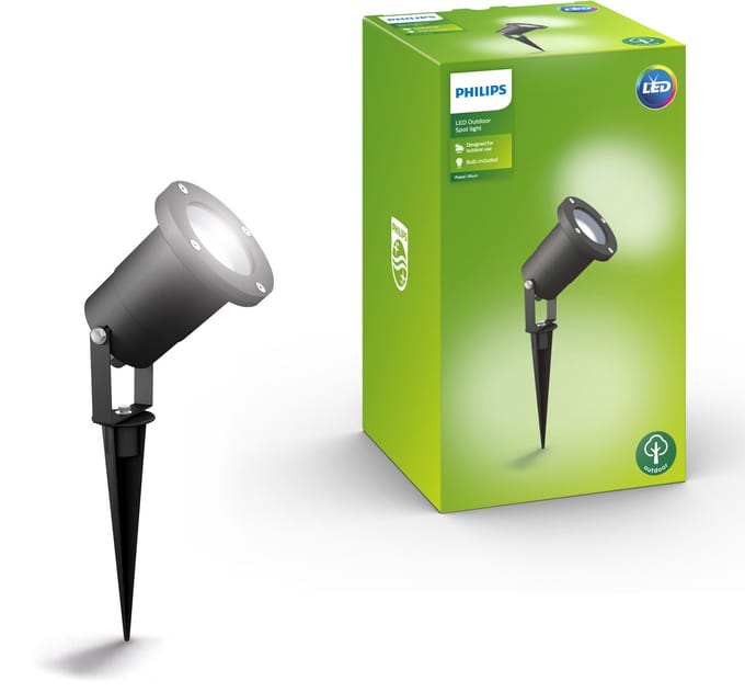 Philips PULED spike prikspot voor buiten - zwart