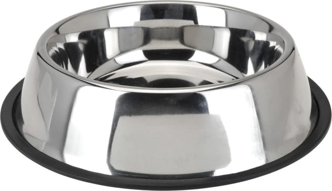 Tom Hondenvoer- En Drinkbak Ema 1,7 Liter Rvs 33,5 Cm Zilver