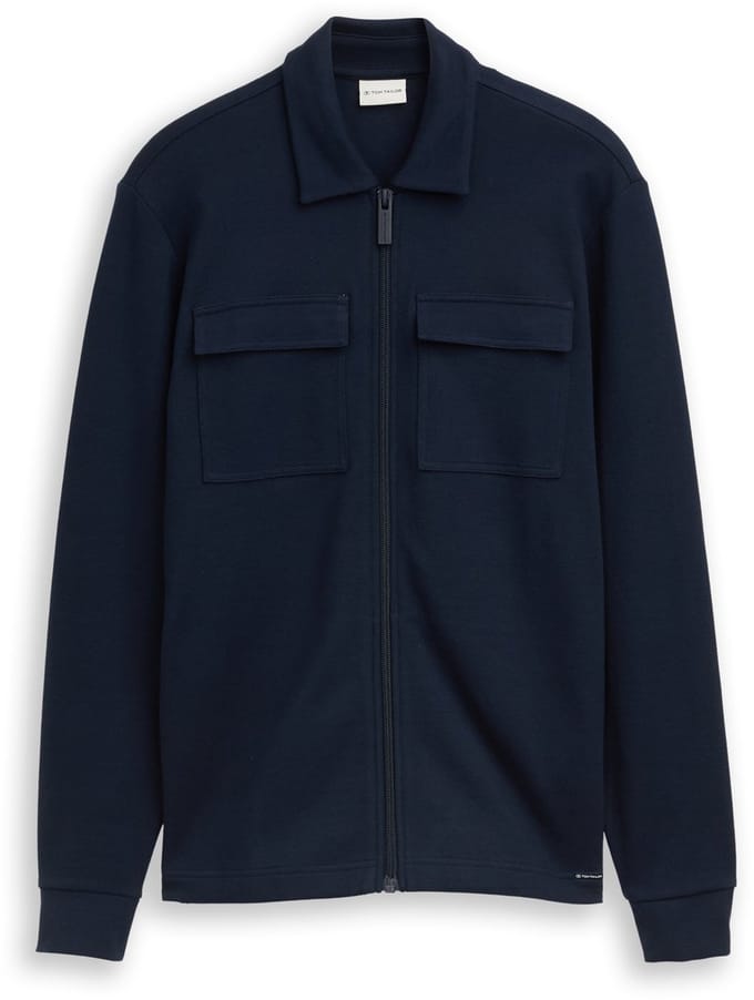 Tom Tailor - Overshirt - Heren - L - Blauw - Katoen - 1050168