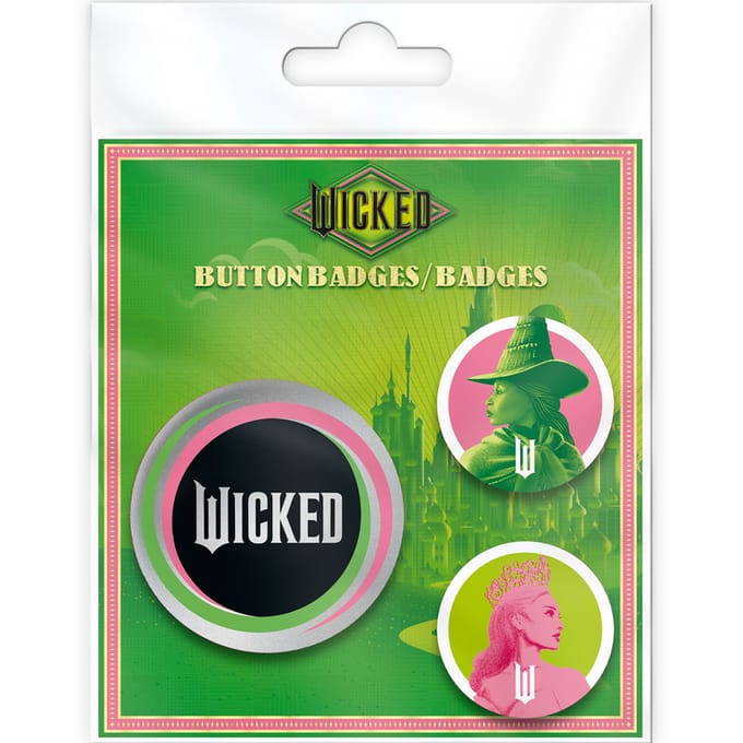 Wicked Buttonset - Elphaba & Glinda - voor Geen - meerkleurig