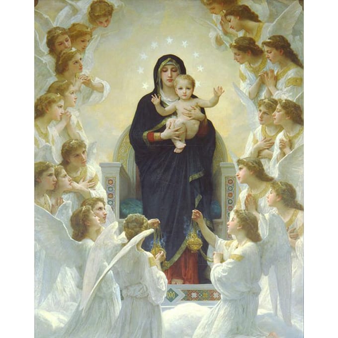 Madonna – puzzle de broderie diamant, peinture diamant, image en strass, point de croix 20X30CM black