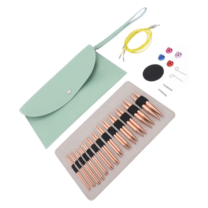26-delige verwisselbare rondbreinaaldenset 3,0 tot 10,0 mm afneembare rondbreinaalden white