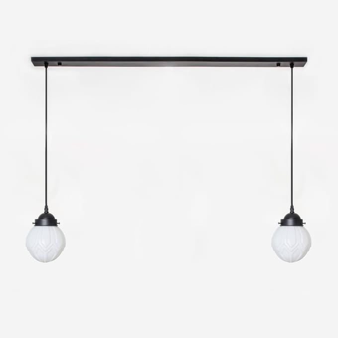 2 x Victory lampen aan plafondbalk Moonlight - Art Deco Trade