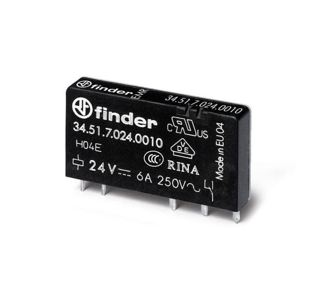 Ultra Slim PCB Relais 6A 24VDC Enkelpolig EMR - 34.51.7.024.0010