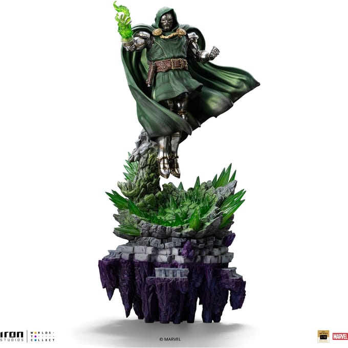 Iron Studios Marvel Doctor Doom Infinity Gauntlet Diorama Deluxe Art Scale 1/10 Statue