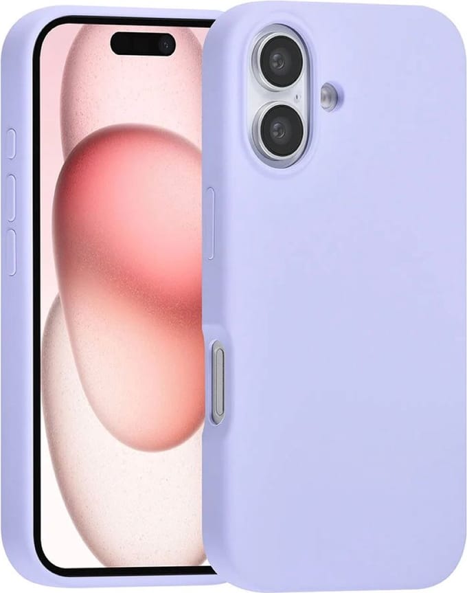 Multimedia & Accessoires Premium Siliconen TPU Back Cover Case Hoesje geschikt voor Apple iPhone 16 – Paars – Zachte Plastic – Soft Case