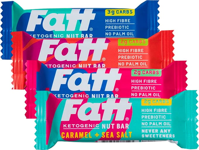 Fattbar | Mix Keto Nut Bars | Voordeelpakket | 4 x 30g