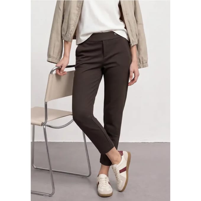 Slim Leg-broek met Loose Fit-pasvorm van scuba-kwaliteit