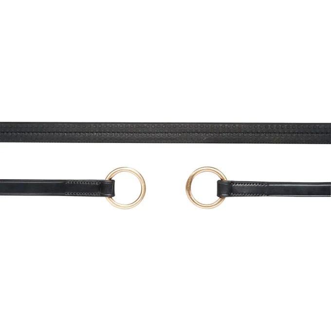 Rubber teugels met ring voor paard Schockemöehle