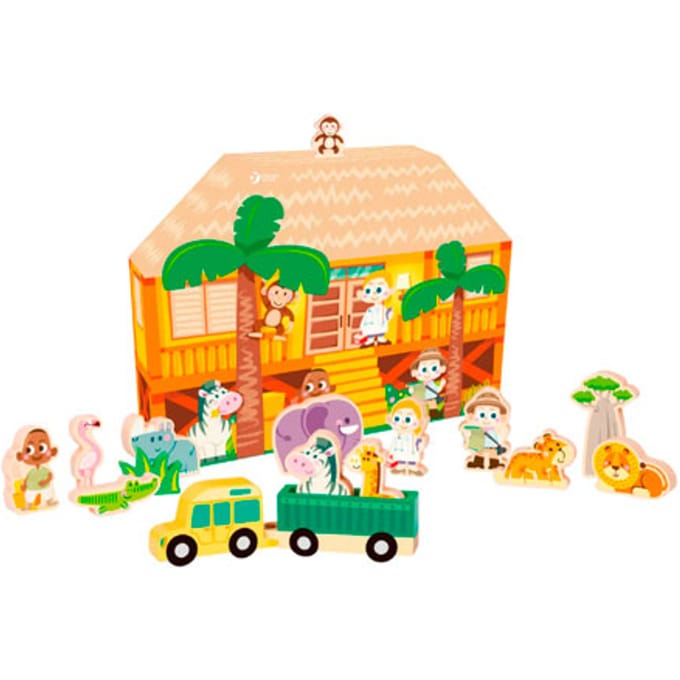 Klassieke Wereld Safari Speelset - 16 Stuks
