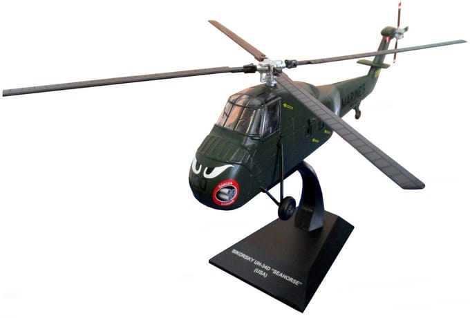 Atlas Sikorsky Aircraft Uh-34D - Modelauto - Schaal 1:72 - Donker Groen