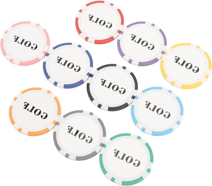 Golfbal Markers - Ball Markers - Golfen - Stevige Bevestiging - 40 mm - 10 Kleuren