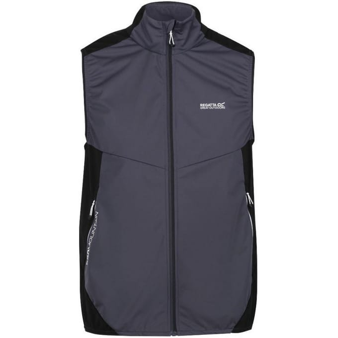 Regatta Heren Lankin IV Softshell Body Warmer (Donkergrijs/Zwart)