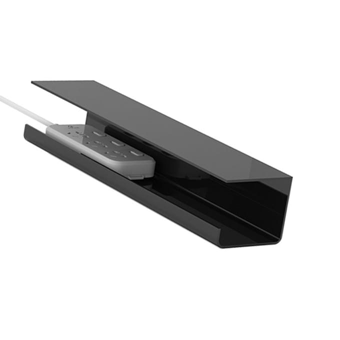 Plateau de gestion des câbles sous le bureau Réduit l'encombrement Durabilité Multiprise sous le bureau sans perforation blanc