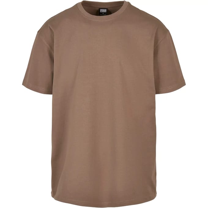 Urban Classics - Heavy Oversized Heren Tshirt - 5XL - Beige/Groen