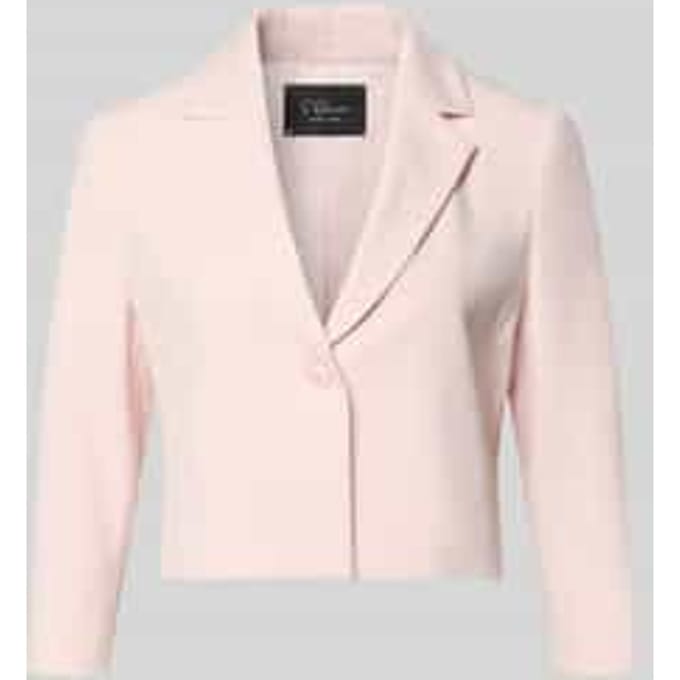 regular fit korte blazer met reverskraag