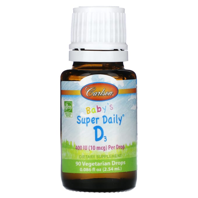 Baby's Super Dagelijk® D3, 10Mcg (400Iu), 2.54ml (0,086 vloeistofounce)