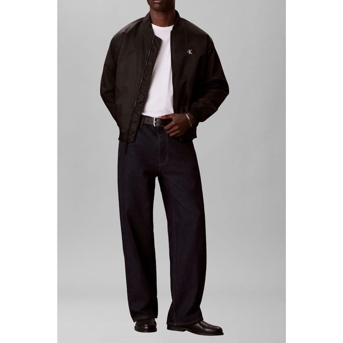 Calvin Klein Long Sleeve Jeans Hero Bomber Jacket Black Maat: L | Bomberjacks Outlet | Heren | Zwart