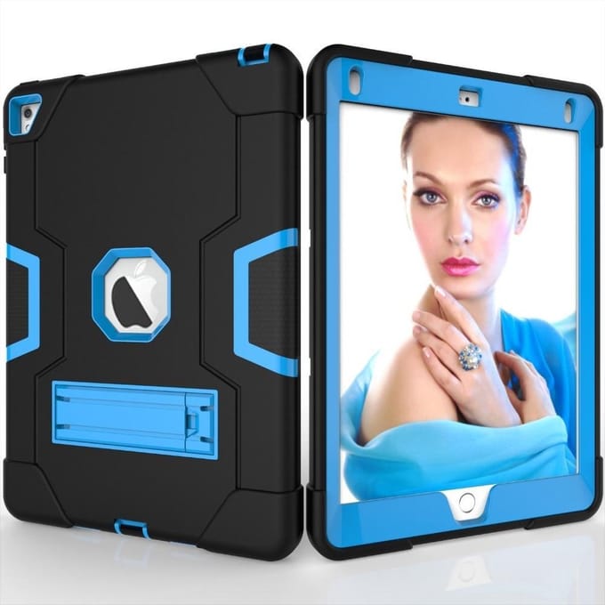 Shock Proof Standcase Hoes Geschikt voor: iPad Mini 2 / 3 / 4 - Blauw