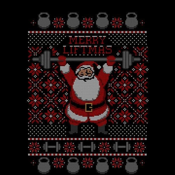 Merry Liftmas Women's T-Shirt - Black - 3XL