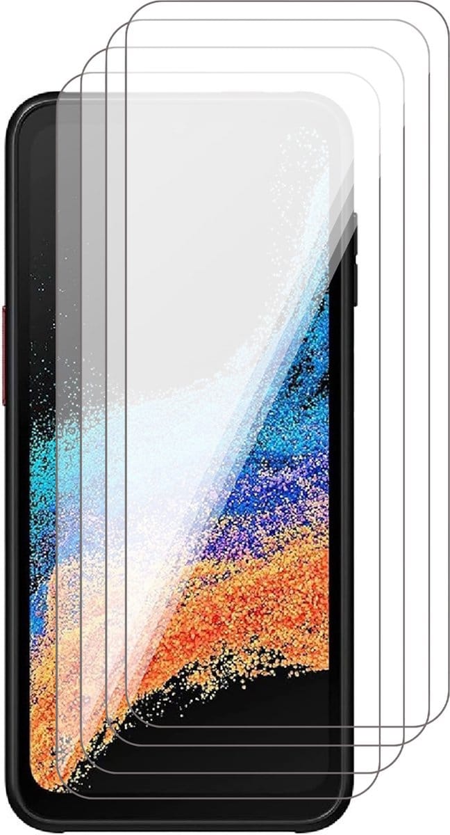 Screenprotector geschikt voor Samsung Galaxy Xcover 6 Pro - 4x Glas Screen Protector