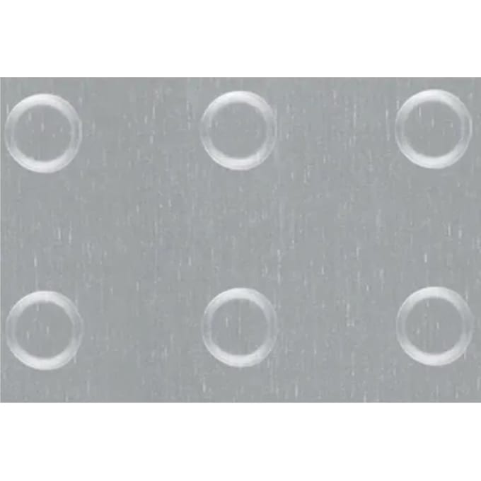 Aluminium Structuurplaat - Geëloxeerd Zilver - Cirkelreliëf - 480x240x1mm