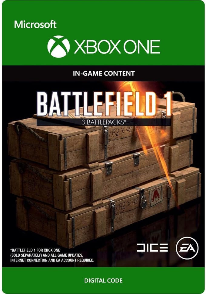 Battlefield 1: Battlepack X 3 - Niet beschikbaar in Belgie