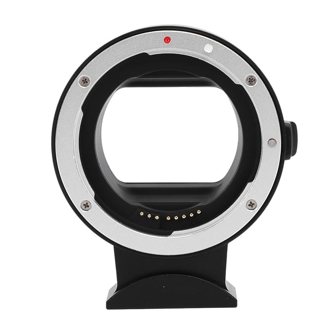 Lensvattingadapter Professionele Autofocus Lensconverter Controle Ring voor EF EF S Lens naar voor EOSR white
