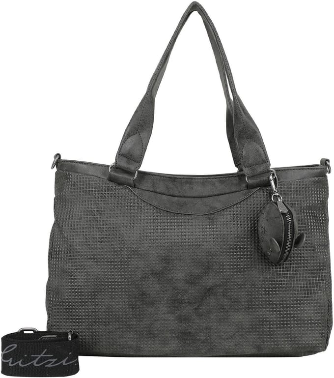 Fritzi aus Preußen schoudertas Joly Waffly Shoulder Bag Black donkergrijs