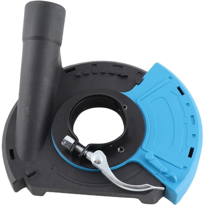 Meuleuse d'angle Capot anti-poussière de meulage Bleu Noir 5 pouces Collecteur de poussière de meuleuse d'angle multifonctionnel Pour meuler la pierre