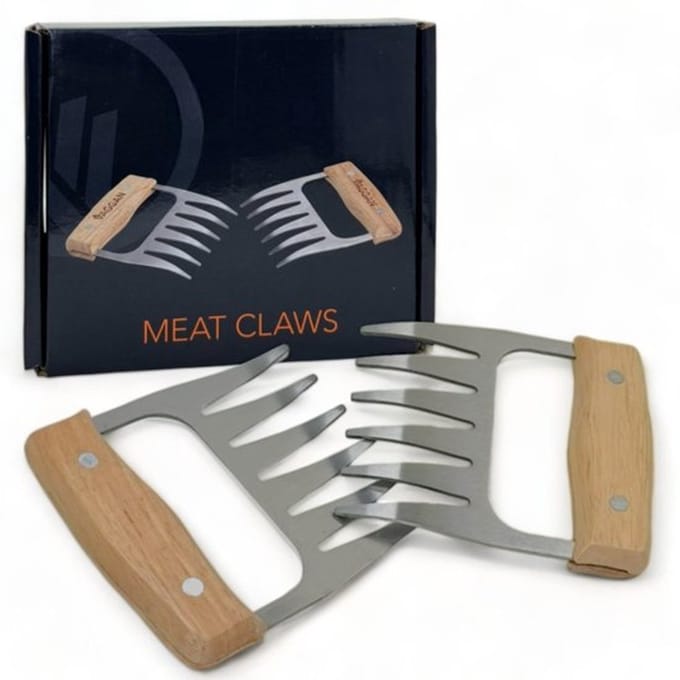 Virtubuy - Pulled Pork Claws - RVS Vleesgrijpers - Ideaal voor BBQ en Grillfeesten