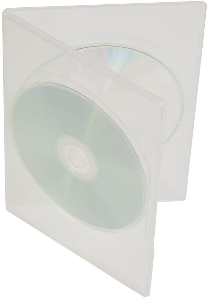 Allecto - Dvd Case - Dubbel Clear - - 7mm - Voor 2 Schijven