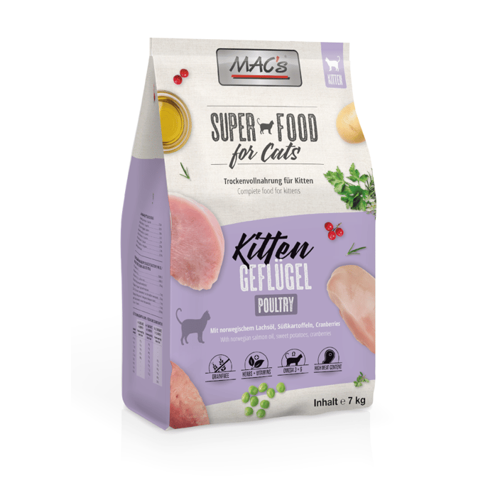 MAC's Kitten Kattenvoer - Gevogelte - 7 kg