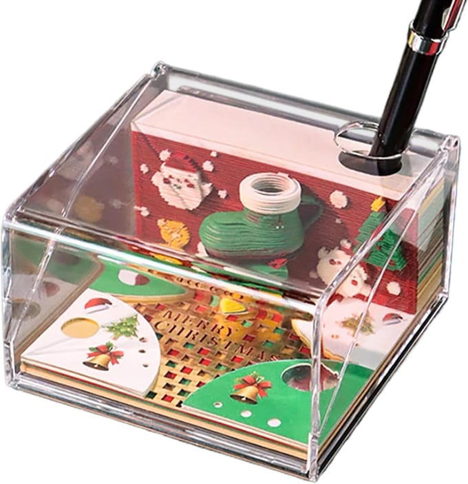 Scheurkalender Notitieblok - Dagelijkse Planner - Afspraken Bijhouden - Creatief 3D Design - 8.8 x 8.8 x 5.2 cm