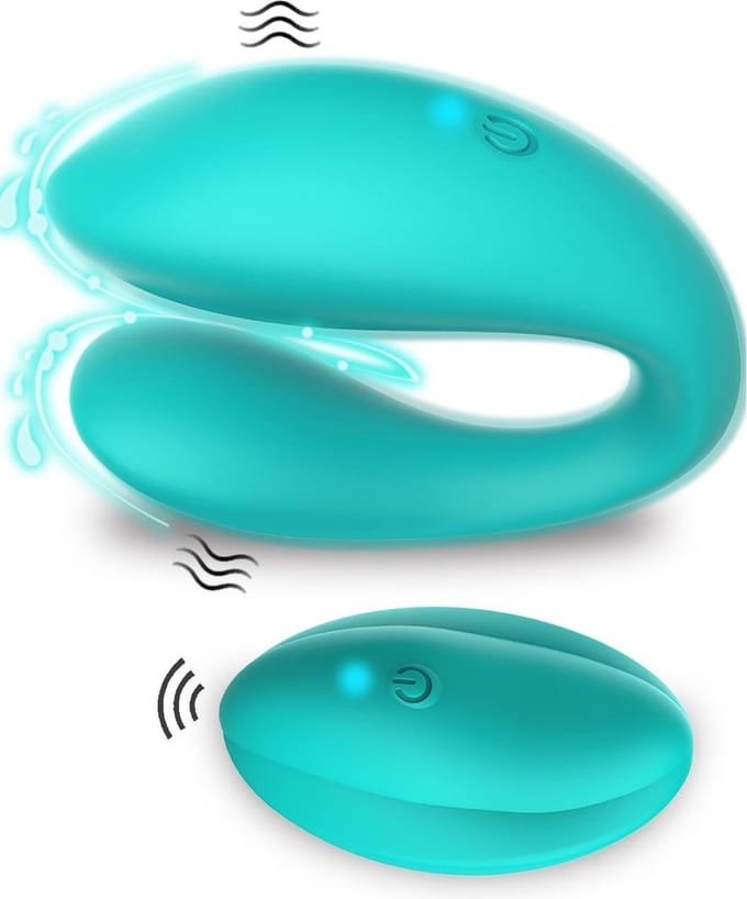 Subliem Luxe Partner Vibrator – DUO Vibrator met Krachtige Vibraties - 8,5 cm – Turquoise