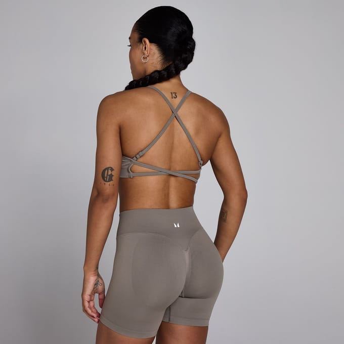 MP Women's Lift Seamless Strappy Bra - Dark Truffle - L
