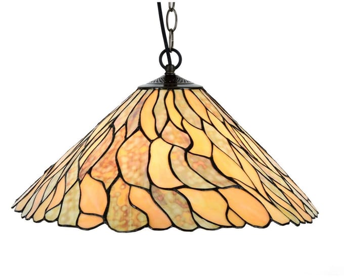 Tiffany Hanglamp Jade 3x E-27 - Art Deco Trade