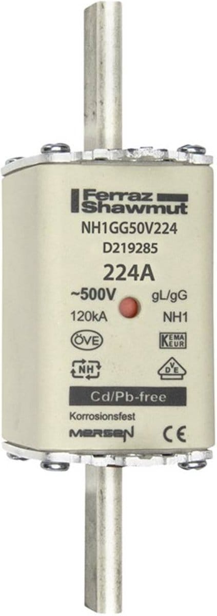 Mersen 1B173.000000 NH-zekering Afmeting zekering : 1 224 A 500 V 1 stuk(s)
