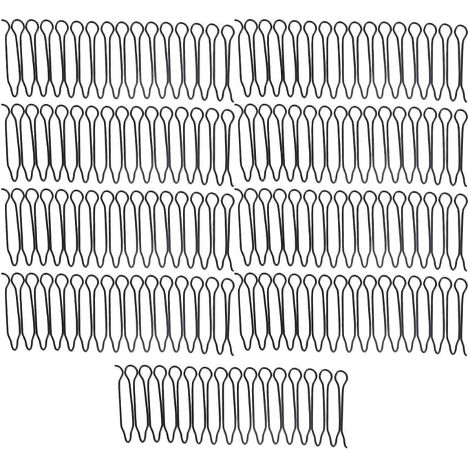 9 stuks U-vormige Haar Afwerking Fixeer Kam Stretch Onzichtbare Flexibele Haar Afwerking Fixeer Clips voor gray