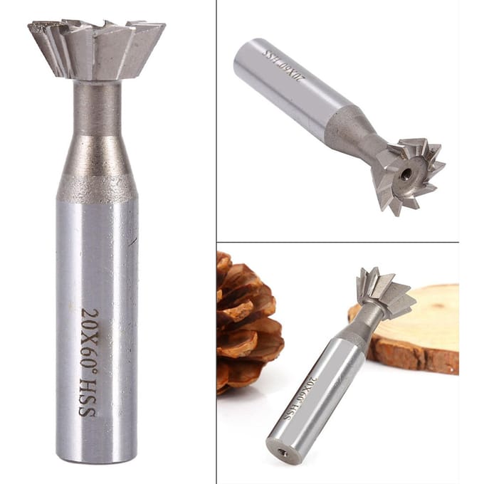 1025mm 45 graden 60 graden Graad HSS Rechte Schacht Zwaluwstaartgleuf Frees Endfrees CNC Bit