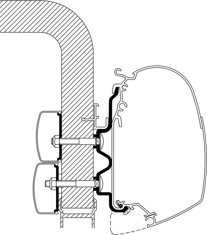 Thule Hymer Camp Adapter <2011 350