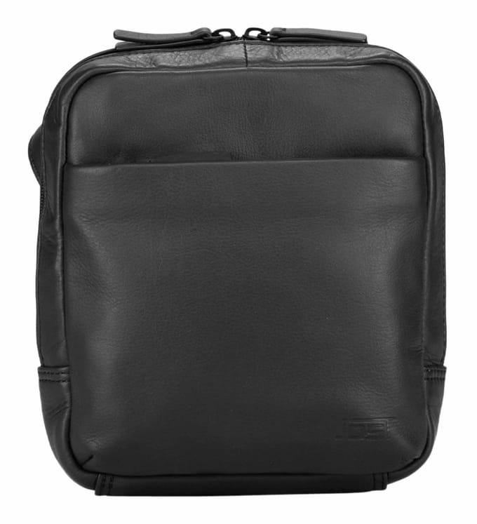 JOST Leren schoudertas Tromsoe Shoulder Bag Black zwart