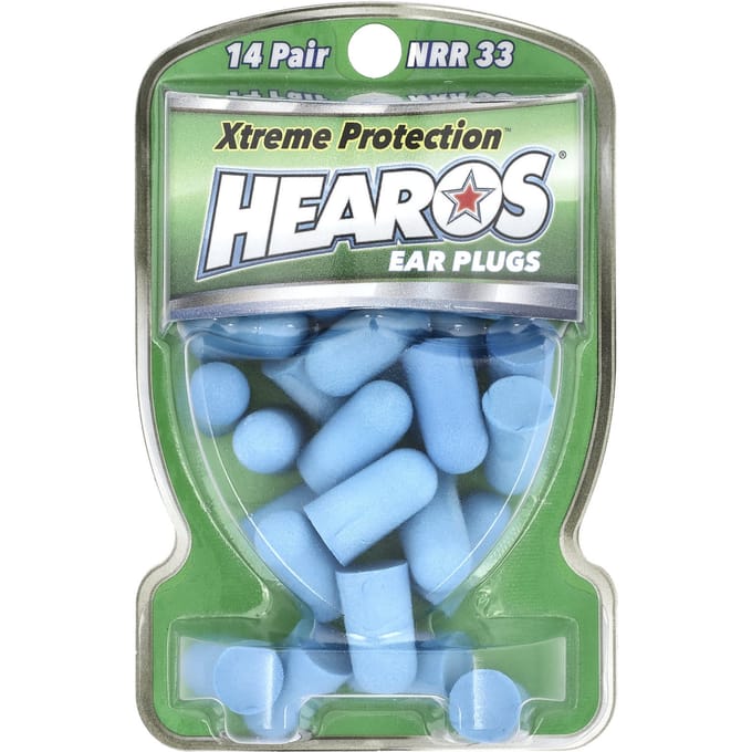 Bouchons d'oreilles Hearos, Xterme Protection™, bleus, NRR 33, 14 paires gray