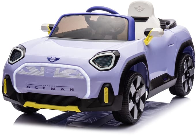Mini Aceman 12V kinderauto Paars