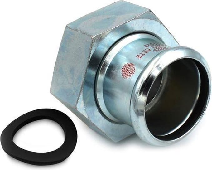 Steelpres C-staal M 28mm x 1inch persfitting wartelkoppeling binnendraad FxRp