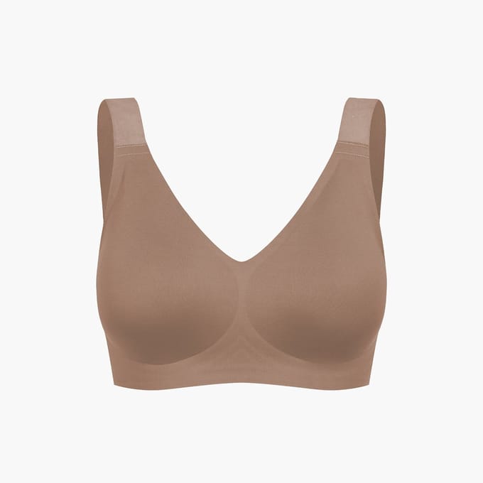 cfab - Comfort Minimizer BH - Caramel - M - BH Zonder Beugel Voorgevormd - Ondergoed - Naadlos